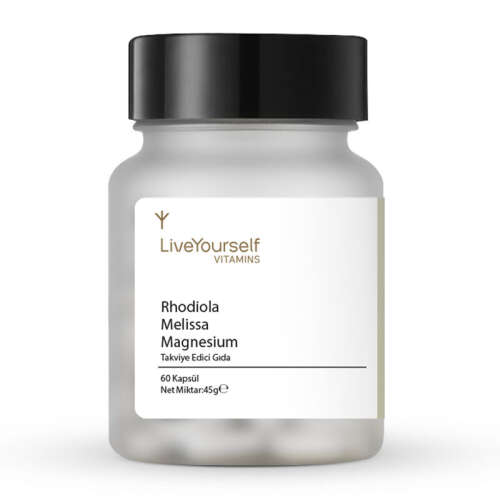 LiveYourself Vitamins Rhodiola Melisa İçeren Takviye Edici Gıda 60 Kapsül - LiveYourself