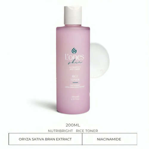 Lones Nutribright Rice Toner 200 ml - 2