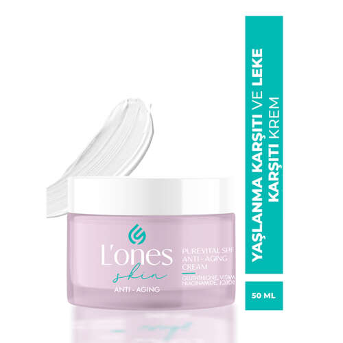 Lones Yaşlanma Karşıtı Aydınlatıcı Nemlendirici Anti- Aging SPF 30 Cream 50 ml - 2