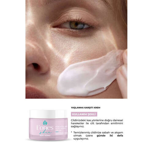 Lones Yaşlanma Karşıtı Aydınlatıcı Nemlendirici Anti- Aging SPF 30 Cream 50 ml - 5
