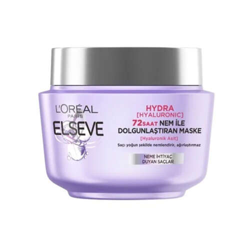 Loreal Paris Elseve Hydra Hyaluronic 72 Saat Nem ile Dolgunlaştıran Maske 300 ml - 1