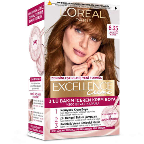 Loreal Paris Excellence Creme Çikolata Kahve 6.35 Saç Boyası - Loreal Paris