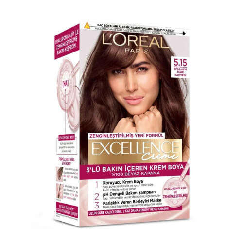 Loreal Paris Excellence Creme Saç Boyası 5.15 Efsanevi Türk Kahvesi - Loreal Paris