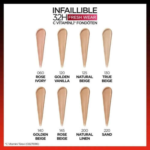 Loreal Paris Infallible 32H Fresh Wear Foundation 30ml - 4