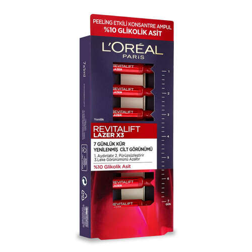 Loreal Paris Lazer x3 Peeling Etkili Ampul 7 Adet x 1 ml - Loreal Paris