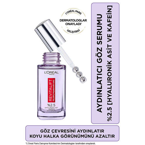 LOreal Paris Revitalift Filler Aydınlatıcı Göz Serumu 20 ml - 2