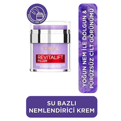 Loreal Paris Revitalift Filler Su Bazlı Pressed Jar Nemlendirici Yüz Kremi 50 ml - 2