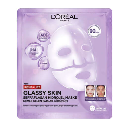 Loreal Paris Revitalift Glassy Skin Şeffaflaşan Hidrojel Maske 25 g - Loreal Paris