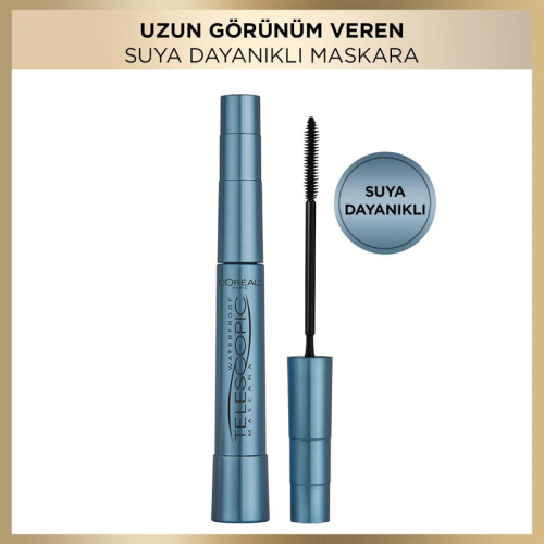Loreal Paris Telescopic Waterproof Black Maskara 7.7 ml - 3