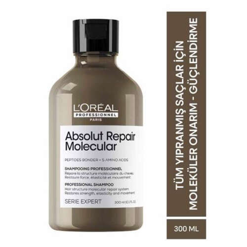 Loreal Professionnel Absolut Repair Molecular Yıpranmış Saçlar İçin Şampuan 300 ml - 2