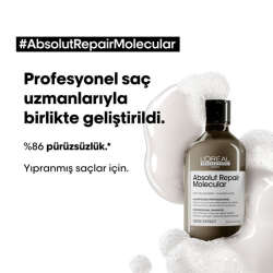 Loreal Professionnel Absolut Repair Molecular Yıpranmış Saçlar İçin Şampuan 300 ml - 5