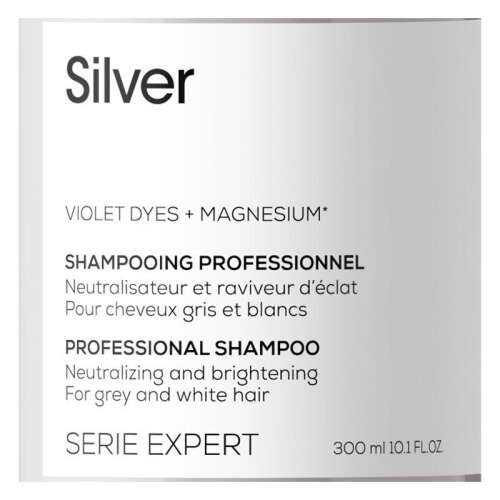 Loreal Professionnel Çok Açık Sarı, Gri ve Beyaz Saçlar için Renk Dengeleyici Mor Şampuan 300 ml - 2