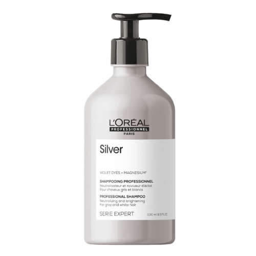 Loreal Professionnel Çok Açık Sarı, Gri ve Beyaz Saçlar için Renk Dengeleyici Mor Şampuan 500 ml - Loreal Professionnel