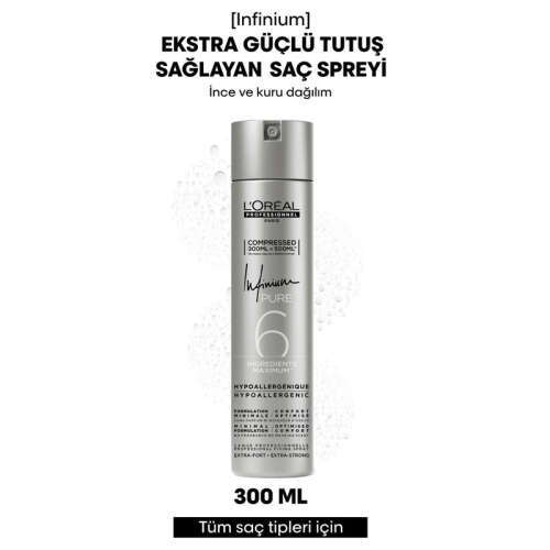 Loreal Professionnel Infinium Ekstra Güçlü Tutuşlu Saç Spreyi 300 ml - 6 Numara - 2