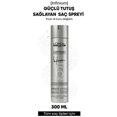 Loreal Professionnel Infinium Güçlü Tutuşlu Saç Spreyi 300 ml - 6 Numara - 2