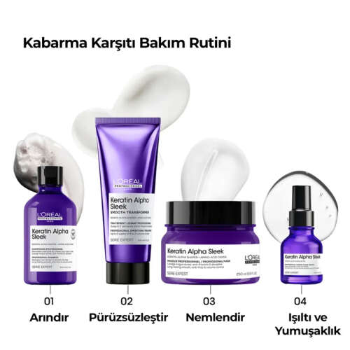 Loreal Professionnel Keratin Alpha Sleek Smooth Transformer 200 ml - 3