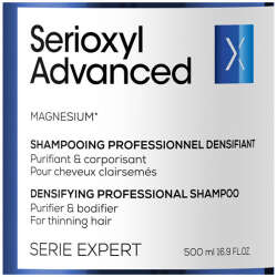 Loreal Professionnel Serioxyl Advanced İncelmiş Saç Telleri için Yoğunluk Kazandıran Şampuan 500 ml - 3