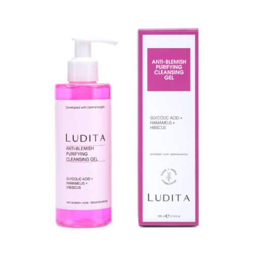 Ludita Lekeli Ciltler için Hibiscus Özlü Arındıcı Yüz Yıkama Jeli 200 ml - 2