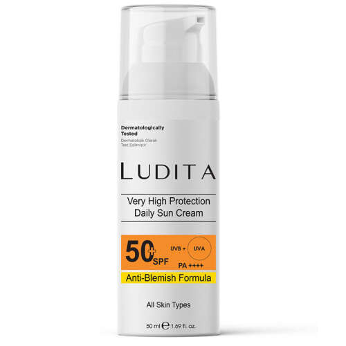 Ludita Yüksek Korumalı Leke Karşıtı Günlük Yüz Güneş Kremi 50 ml - 1
