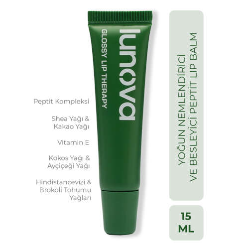 Lunova Glossy Lip Therapy - Peptit Lip Balm 15 ml - 2