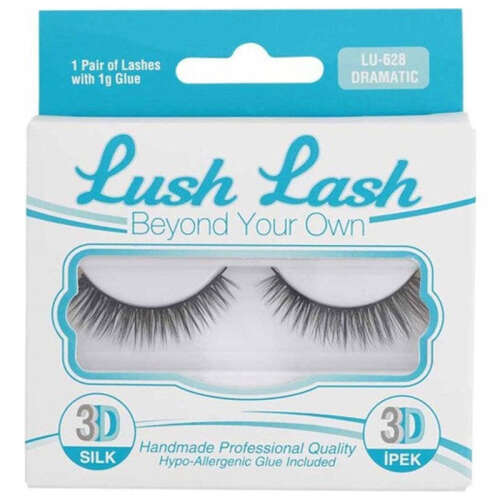 Lush Lash İpek Kirpik 3D Dramatic Lu - 628 - 1
