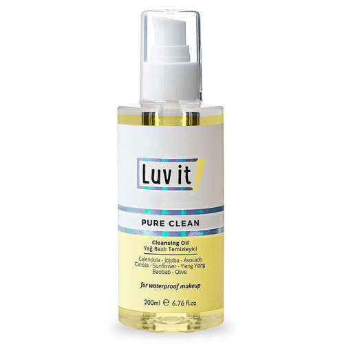 Luv it Bitkisel İçerikli Yağ Bazlı Makyaj Temizleyici 200 ml - Luv it!
