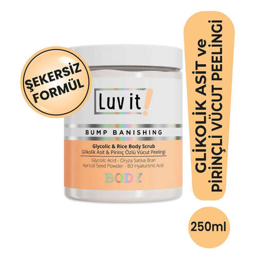Luv it Glikolik Asit ve Pirinç Özlü Vücut Peelingi 250 ml - 2