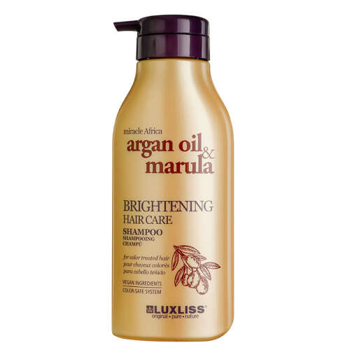 Luxliss Argan Oil Marula Brightening Hair Care Shampoo 500 ml - Luxliss Professional