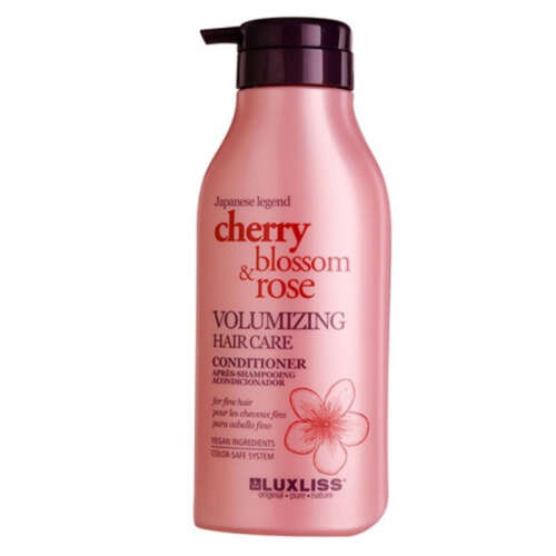 Luxliss Cherry Blossom Rose Volumizing Hair Care Conditioner 500 ml - Luxliss Professional