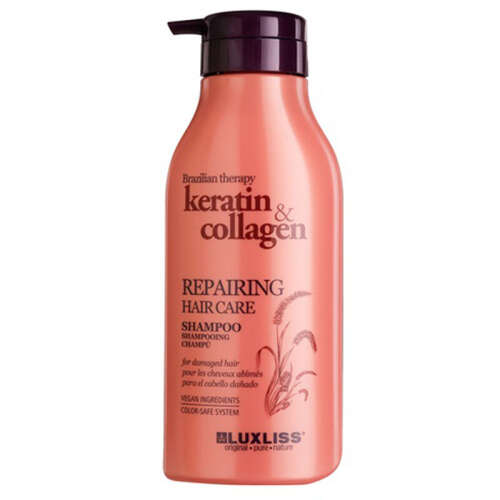 Luxliss Keratin Collagen Repairing Hair Care Shampoo 500 ml - Luxliss Professional