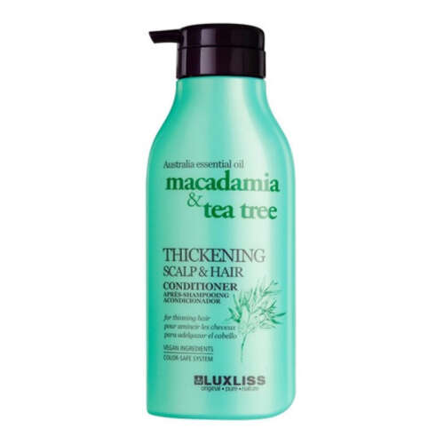 Luxliss Thickening Macadamia Tea Tree Thickening Scalp- Hair Conditioner 500 ml - Luxliss Professional