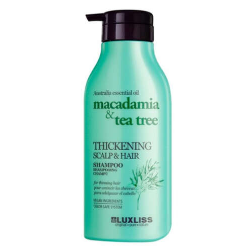 Luxliss Thickening Macadamia Tea Tree Thickening Scalp- Hair Shampoo 500 ml - Luxliss Professional