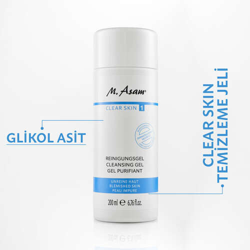 M. Asam CLEAR SKIN Yağlı Ciltler AHA BHA Arındırıcı Temizleme Jeli 200 ml - 2