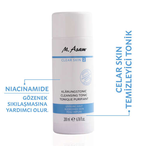 M. Asam CLEAR SKIN Yağlı Ciltler Arındırıcı Provitamin B5 Yüz Toniği 200 ml - 2
