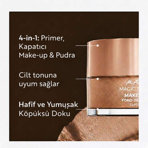M. Asam Magic Finish Sihirli Fondöten Primer Kapatıcı ve Pudra 30 ml - 3
