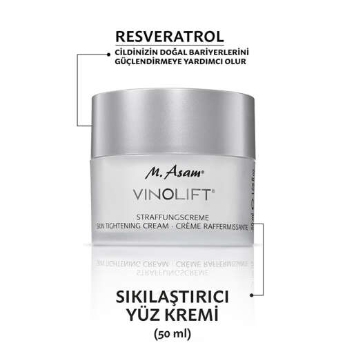 M. Asam VINOLIFT Yaşlanma ve Kırışıklık Karşıtı Sıkılaştırıcı Yüz Kremi 50 ml - 2