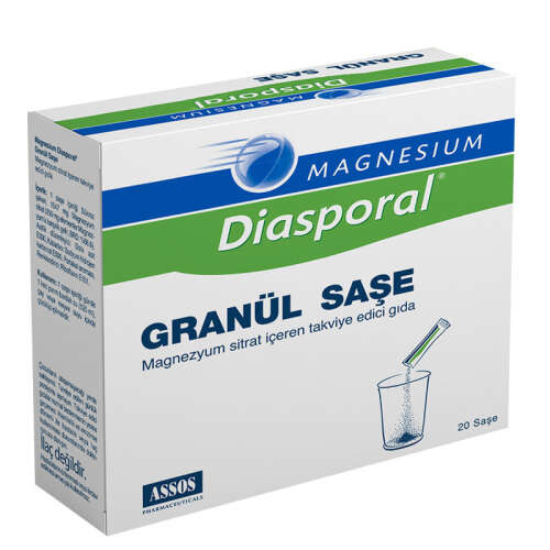 Magnesium Diasporal Granul Saşe 20 Poşet - Assos İlaç