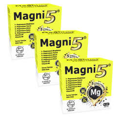 Magni5 Magnezyum Vitamin D3 B6 İçeren Takviye Edici Gıda 3x90 Kapsül - 1