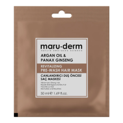 Maruderm Argan Oil and Panax Ginseng Revitalizing Duş Öncesi Saç Maskesi 50 ml - 1