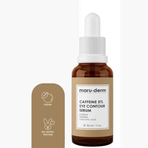 Maruderm Caffeine %5 + Peptides + Hyalüronik Asit Göz Çevresi Serumu 30 ml - Maruderm