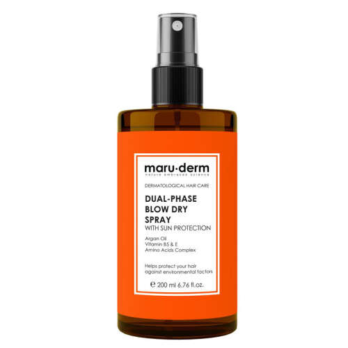 Maruderm Çift Fazlı Isı Koruyucu Güneş Koruyucu Etkili Fön Suyu 200 ml - Maruderm