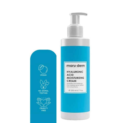 Maruderm Hyalüronik Asit Nemlendirici Yüz ve Vücut Cilt Bakım Kremi 200 ml - Maruderm