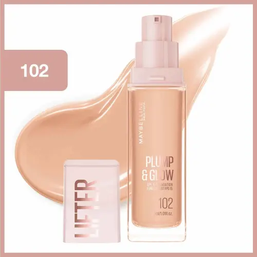 Maybelline New York Lifter Niasinamid ve Hyalüronik Asit İçeren Aydınlatan Fondöten - 102 - 2