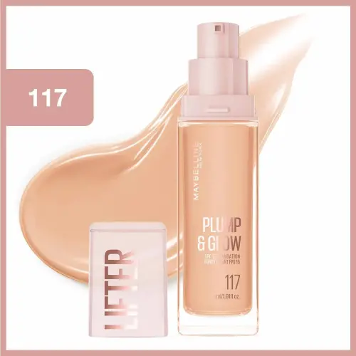 Maybelline New York Lifter Niasinamid ve Hyalüronik Asit İçeren Aydınlatan Fondöten - 117 - 2