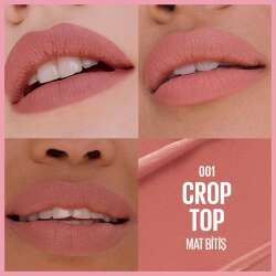 Maybelline New York Serum Etkili Hyalüronik Asit ve Besleyici Yağ İçeren Ruj - 001 Crop Top - 3