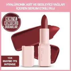Maybelline New York Serum Etkili Hyalüronik Asit ve Besleyici Yağ İçeren Ruj - 104 Maybe It's Intense - 2