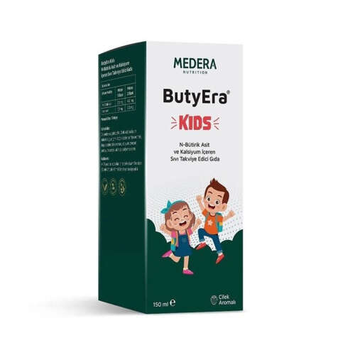 Medera Nutrition ButyEra Kids N-Bütirik Asit ve Kalsiyum İçeren Sıvı Takviye Edici Gıda 150 ml - Medera