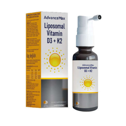 Mediniti AdvanceMax Lipozomal D3+K2 Sprey 30 ml - Mediniti