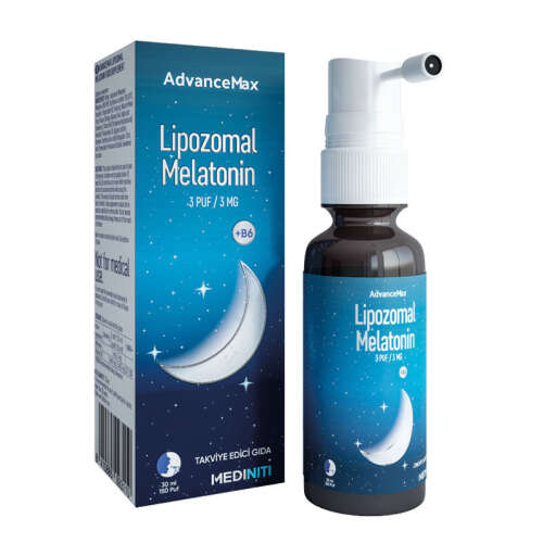 Mediniti AdvanceMax Lipozomal Melatonin Sprey + B6 30 ml - 1