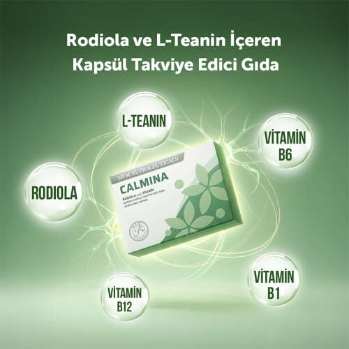 MFM NUTRACEUTICALS Calmina Kapsül Takviye Edici Gıda - 30 Bitkisel Kapsül - 7